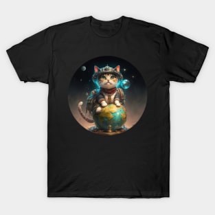 Traveller explorator cat T-Shirt